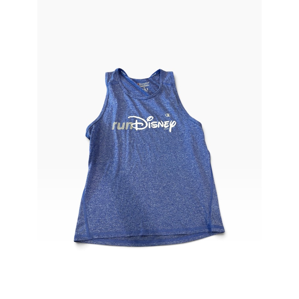 Champion runDisney Tank Top Small Blue Every Mile is Magic Performance Racerback